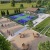 rendering of tennis courts and landscaping