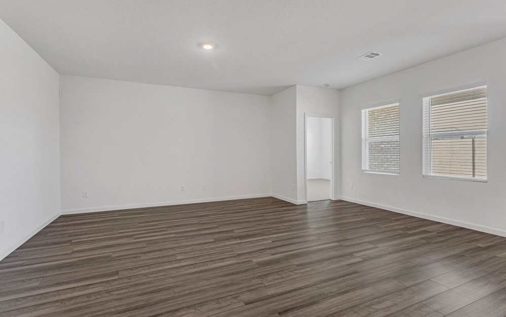 Living room with wooden floor